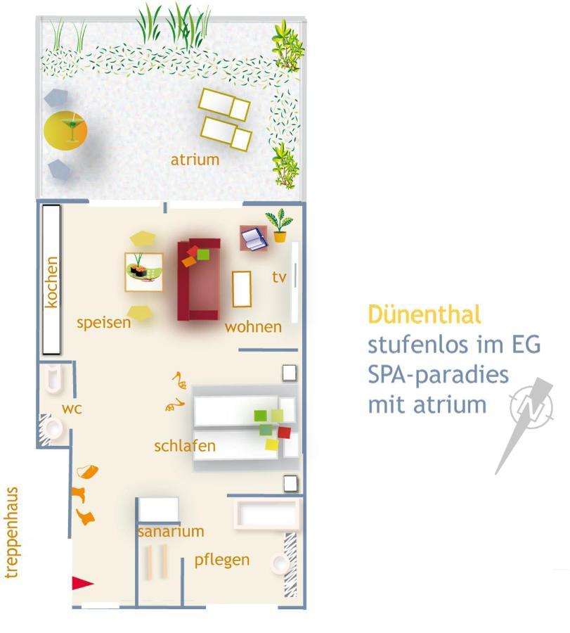 De Luxe Suite Duenenthal Norderney Bagian luar foto